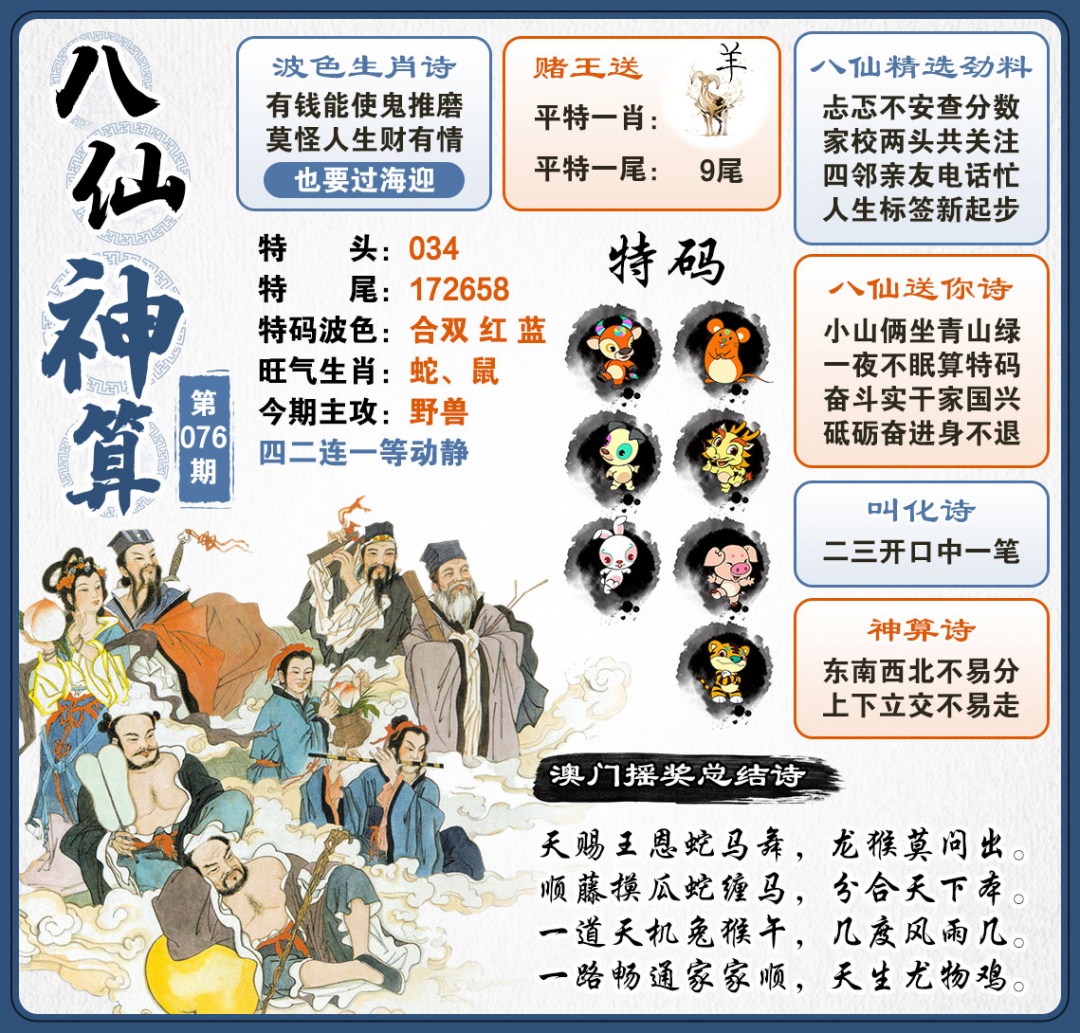 076期八仙神算[图]